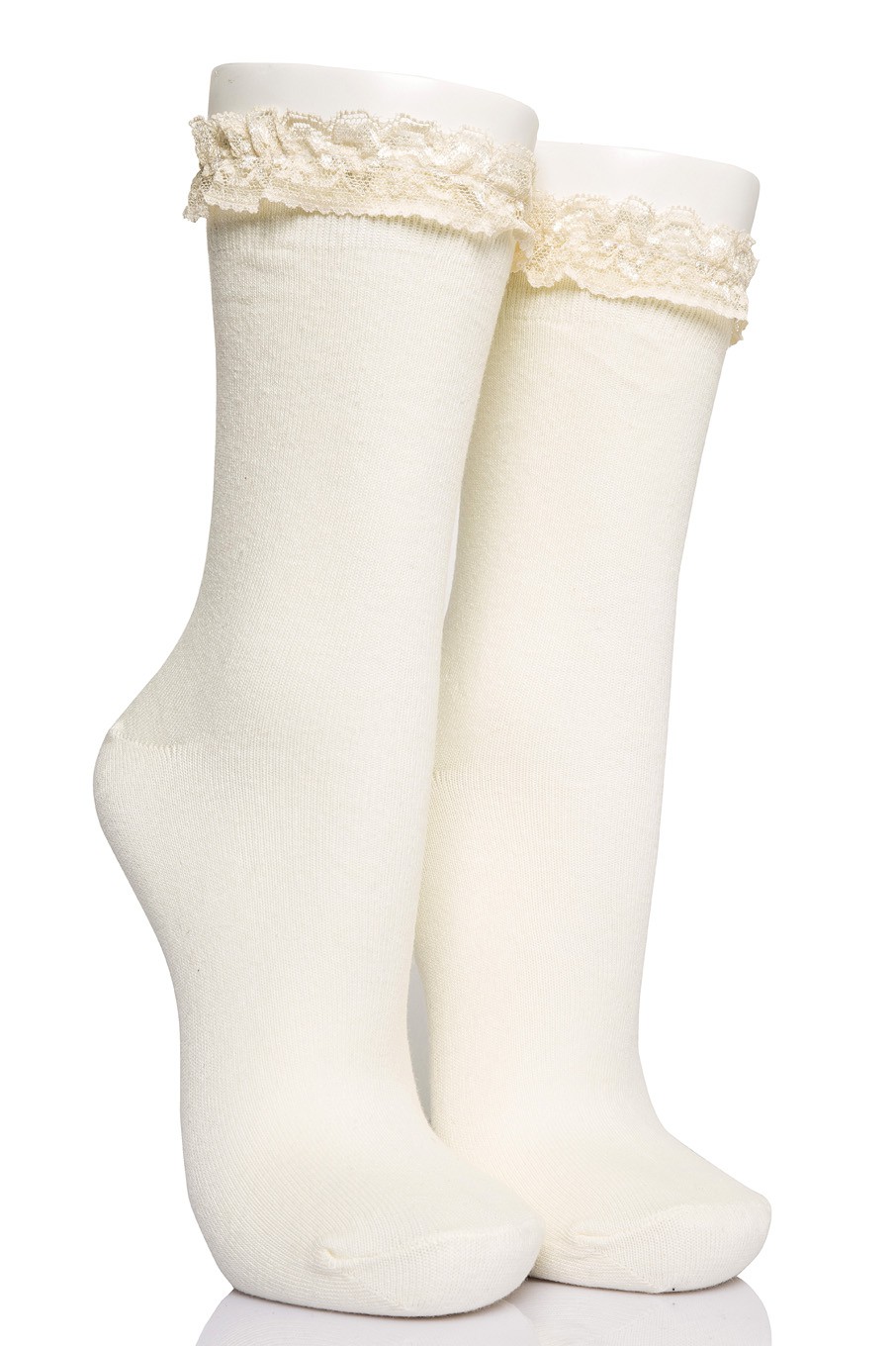 4-Piece Women’s Lace Assortized Socket Socks