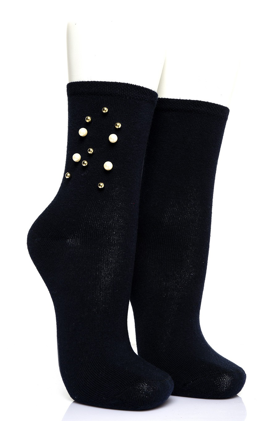 4-Pack Women Pearl Asortic Socket Socks