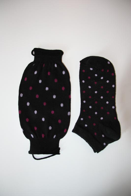 12 Çift Bayan Puanlı Patik Çorap + 12 adet yıkanabilir Maske
