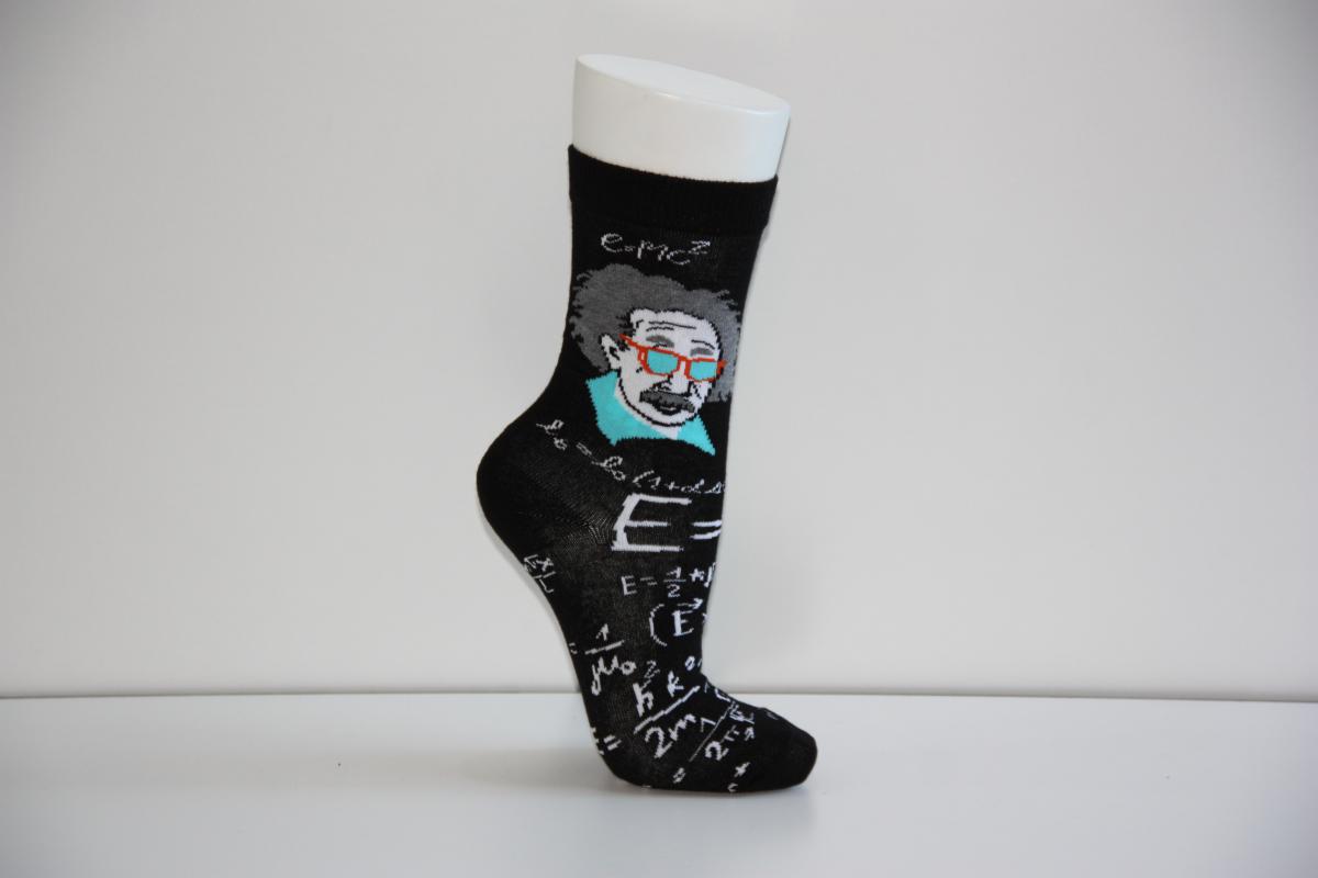 Men’s 3-Piece Einstein Patterned Socks