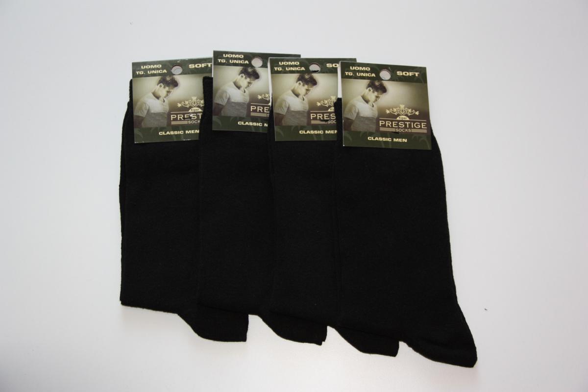 Male 4 Pieces Straight Black Classic Male Socks Socket