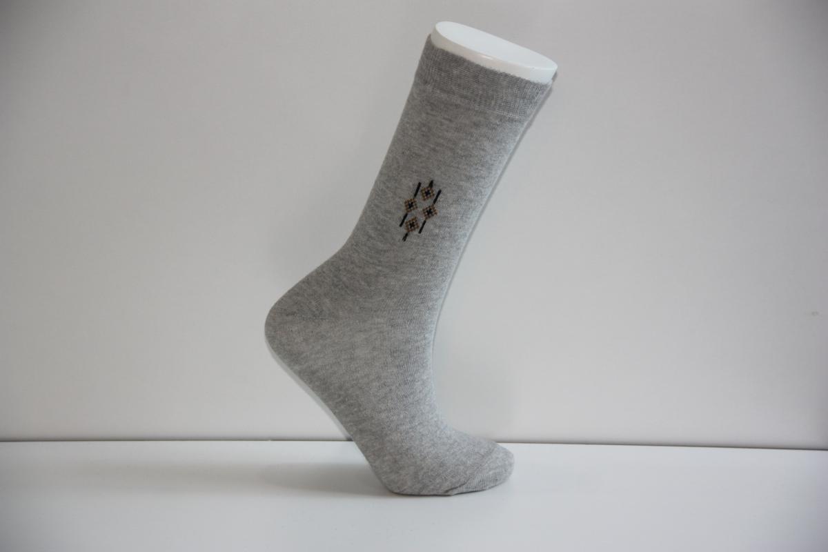 Erkek 4’lü Düz Gri  Klasik Erkek Çorabı Soket