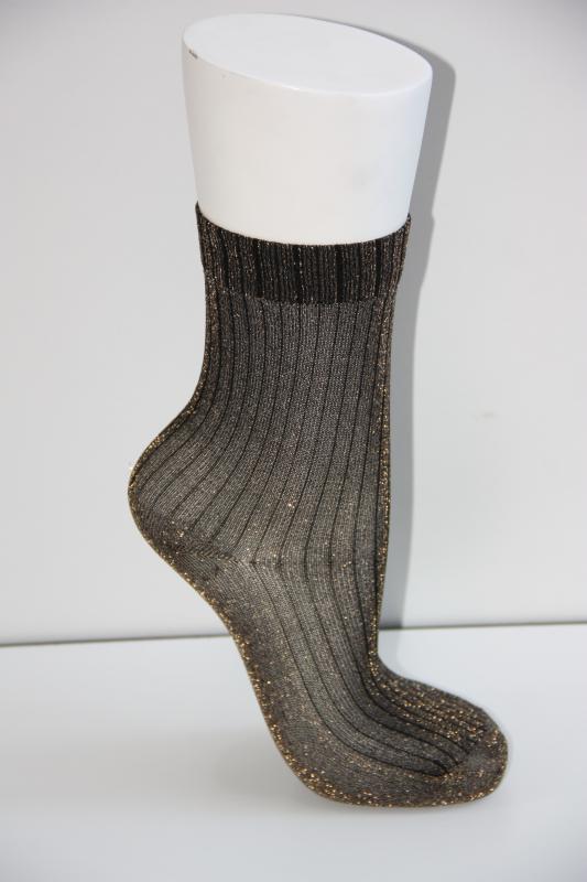 3’Lü Kadın Derbili İnce Simli Soket Çorap 