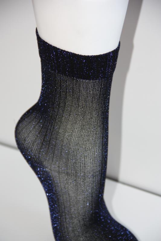 3’Lü Kadın Derbili İnce Simli Soket Çorap 