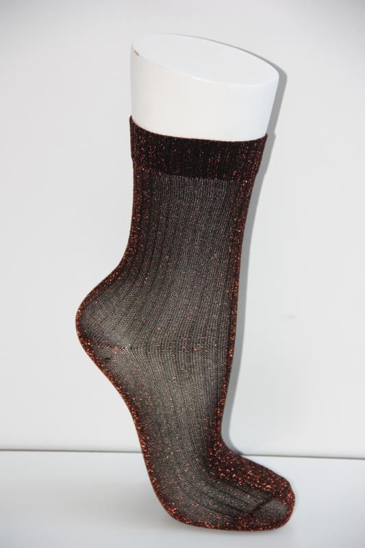 3-Piece Women Derby Thin Silvery Socket Socks