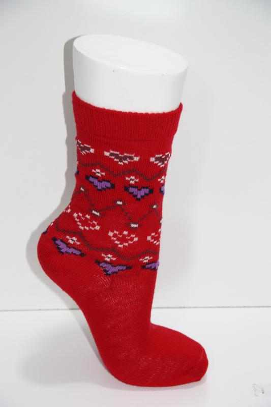 Kadın 12’li Yün Kilim Desenli Soket Çorap
