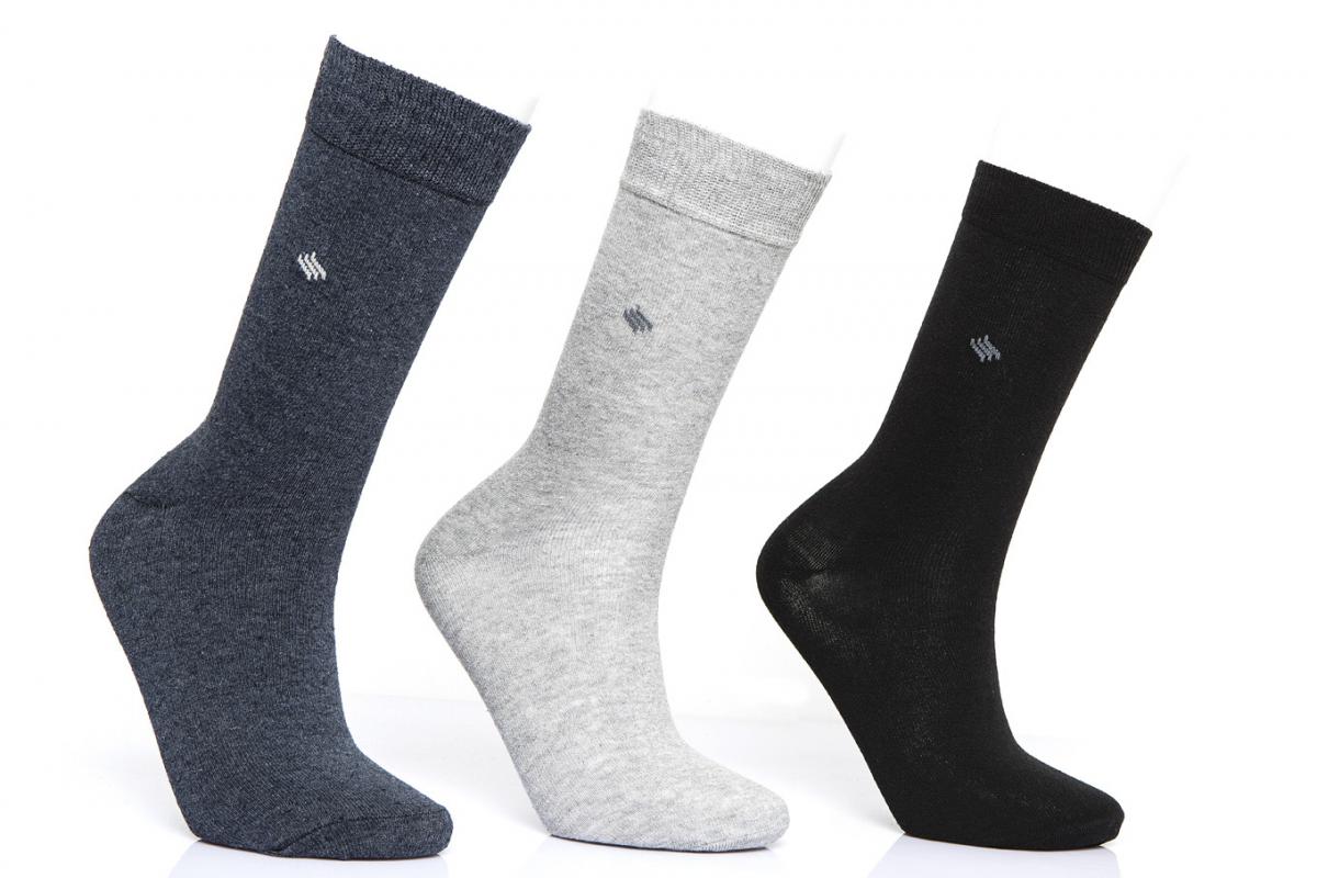 Üç Çizgi Desen 3’lü Erkek Soket Çorap
