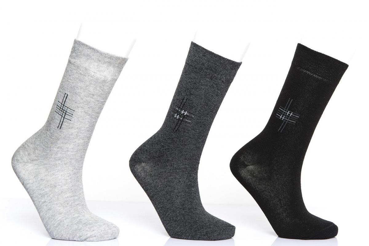 Mixed Line Pattern Mens Socks