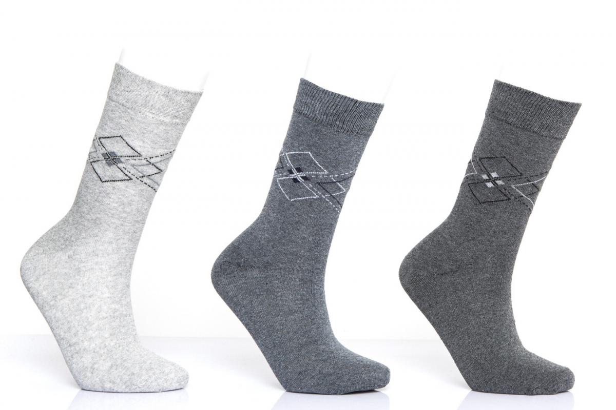 Baklava Desen Erkek Soket Çorap