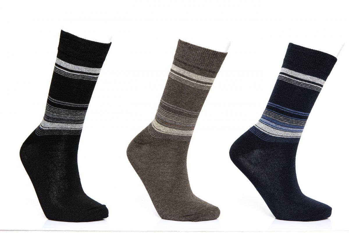 Çember Desen Erkek Soket Çorap