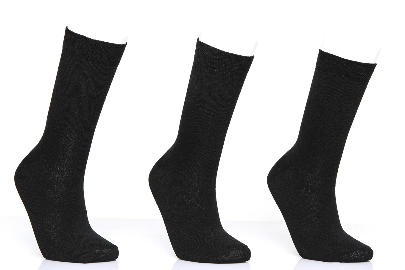 Plain Color 3 Packs Mens Socks