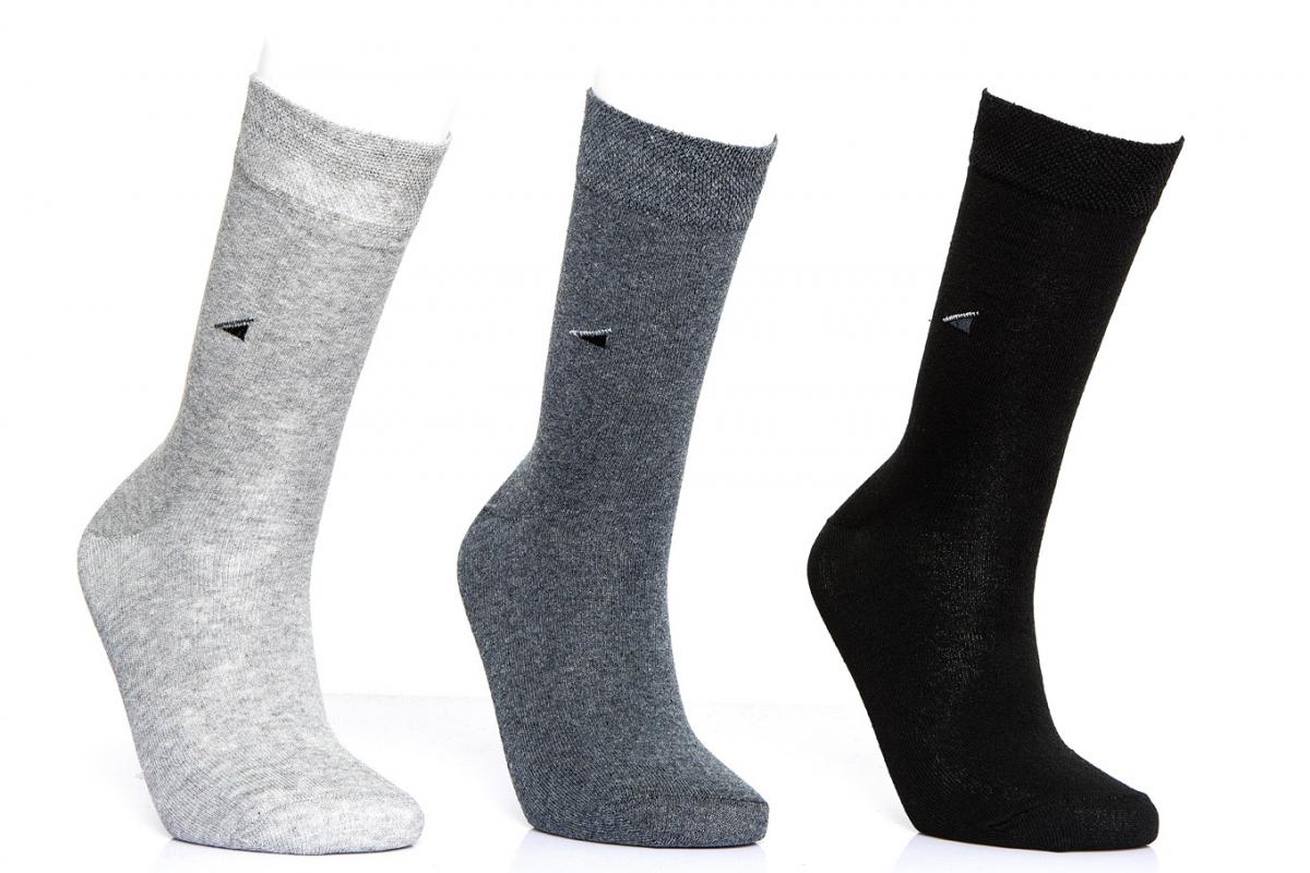 Çizgili Üçgen Desen Erkek Soket Çorap