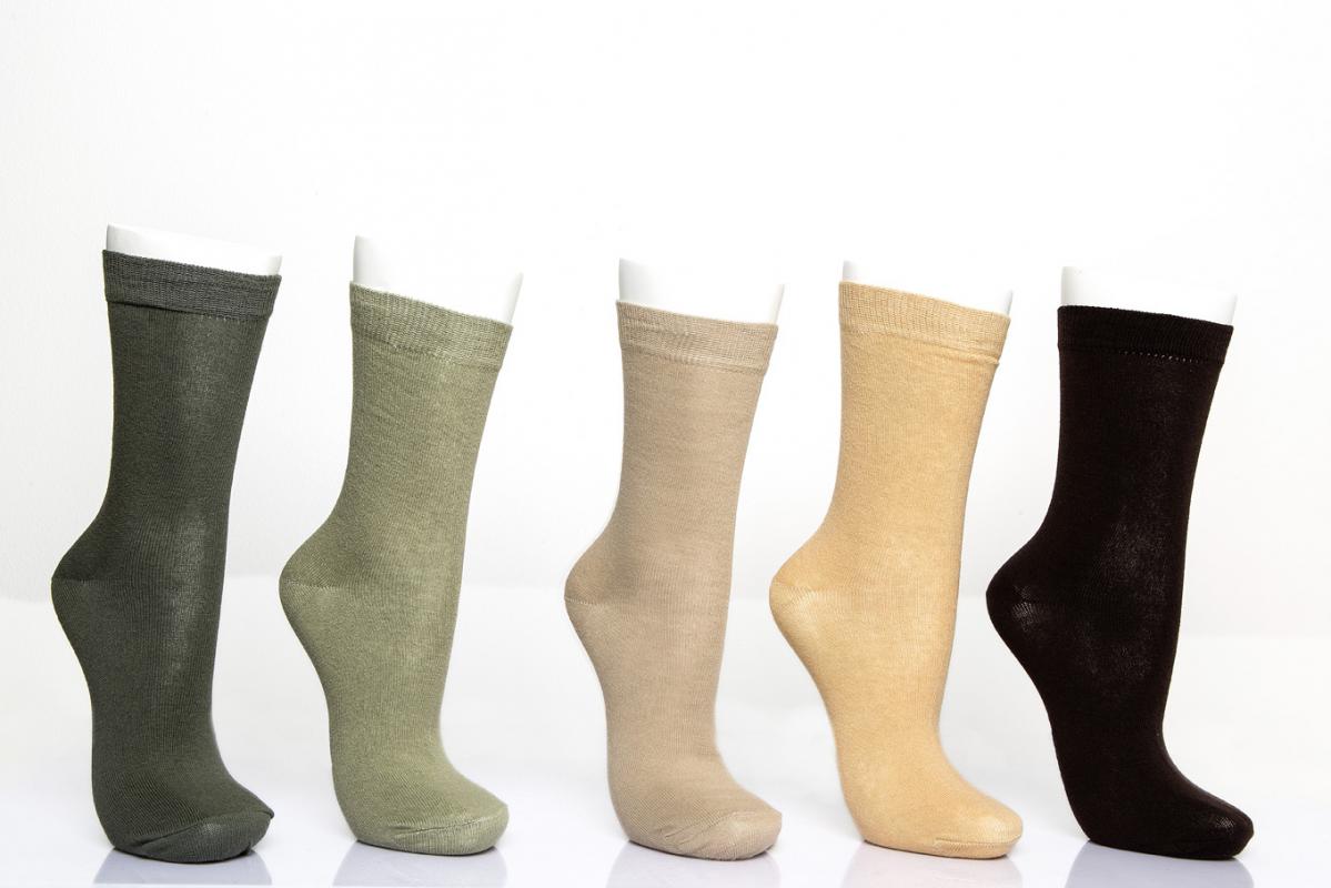 Düz Renk Pastel Seri Kadın Soket Çorap