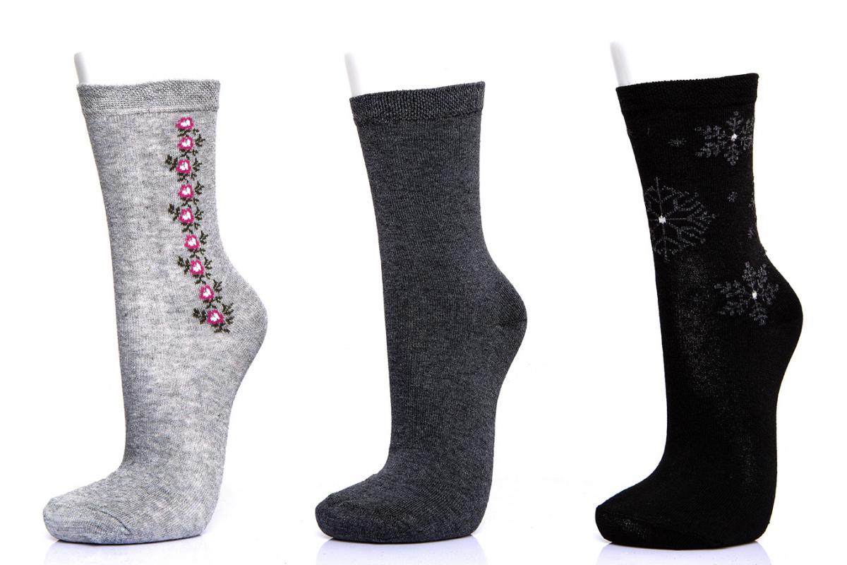 3’lü Asortili Kadın Soket Çorap