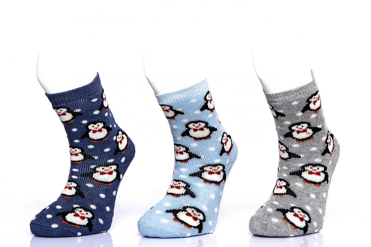 ABS Terry-Penguin Pattern Children’s Socks