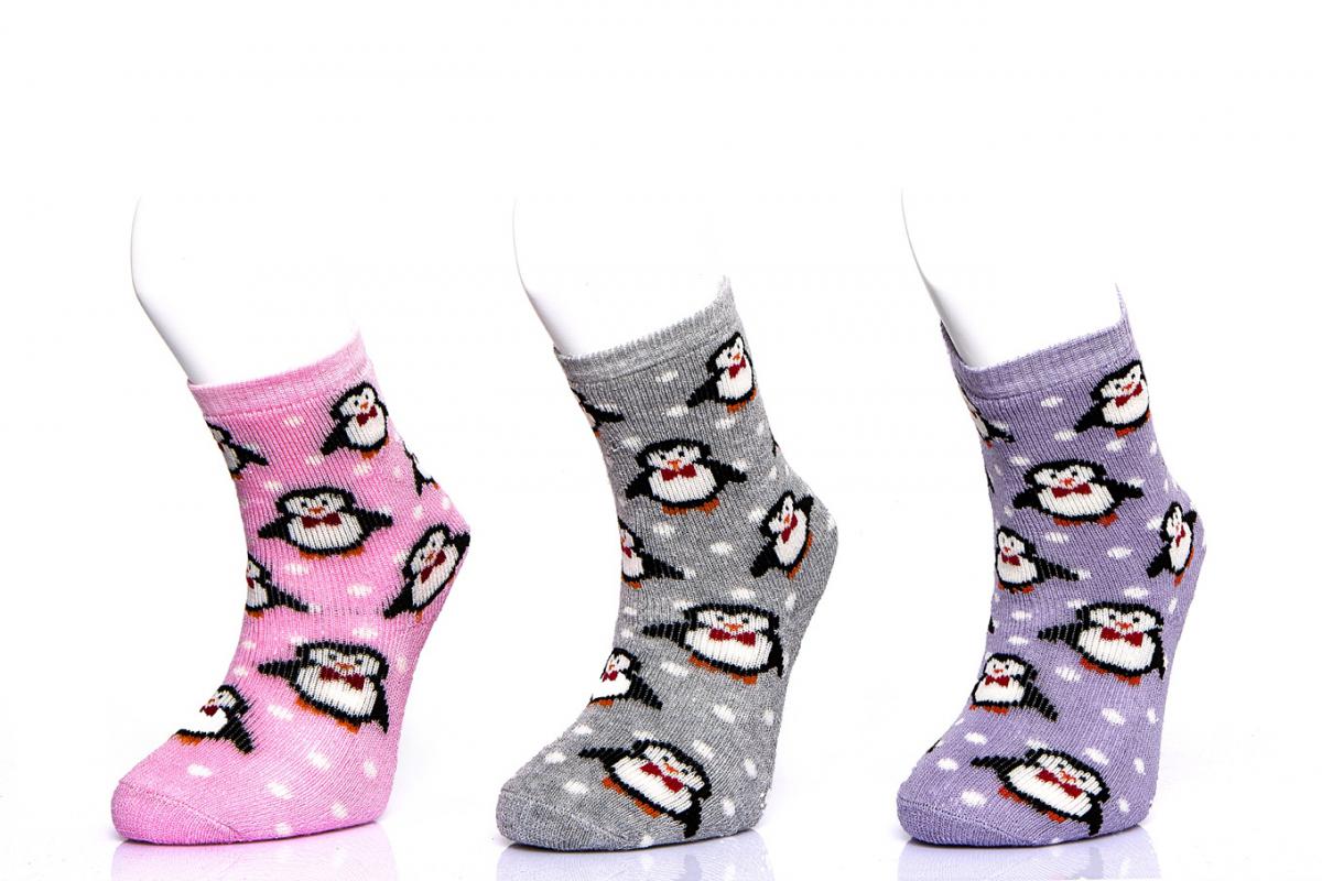 ABS Terry-Penguin Pattern Children’s Socks