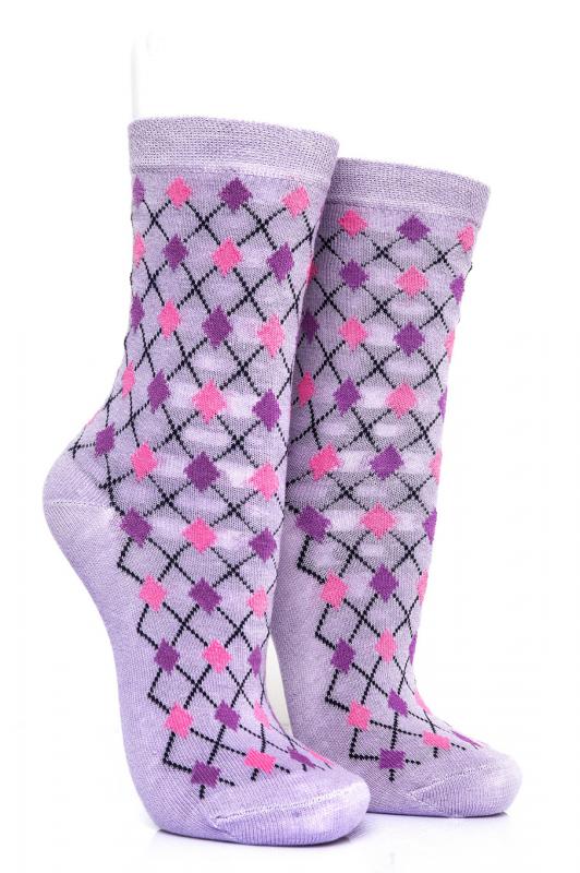 Pamela Boxed, 12 Pieces, Small Baklava Pattern Women Socks 