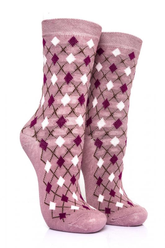 Pamela Boxed, 12 Pieces, Small Baklava Pattern Women Socks 