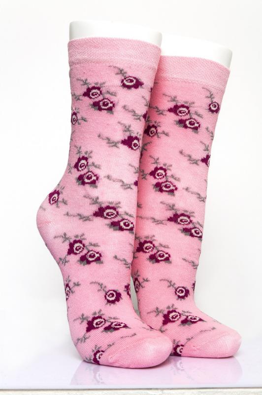 Pamela Kutulu, 12 Adet, Küçük Gül Desen Kadın Soket Çorap