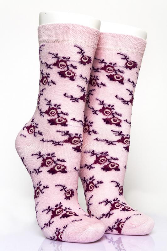 Pamela Boxed, 12 Pieces, Small Rose Pattern Women Socks