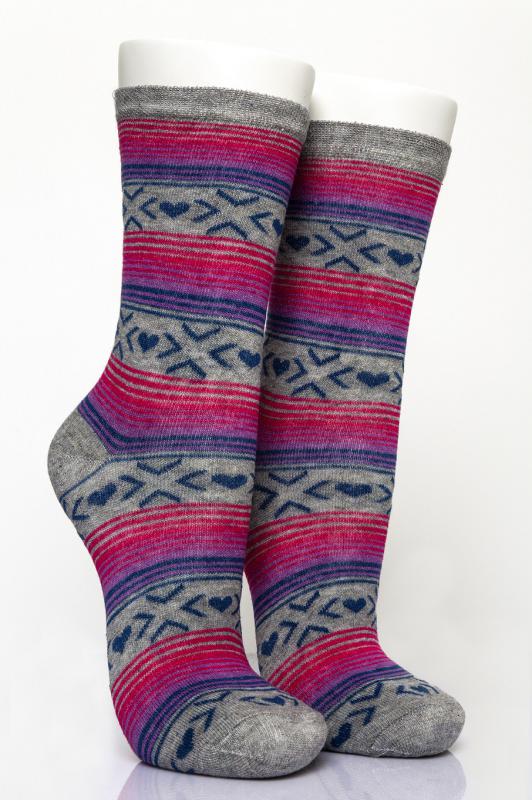 Pamela Kutulu, 12 Adet, Çember Desen Kadın Soket Çorap