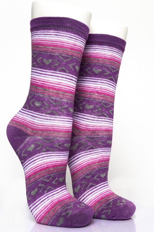 Pamela Kutulu, 12 Adet, Çember Desen Kadın Soket Çorap