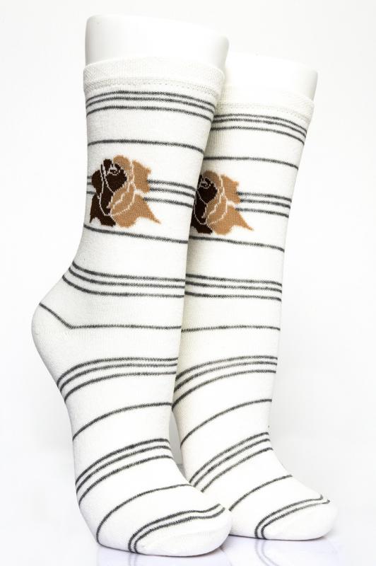 Pamela Kutulu, 12 Adet, Konçta Gül Desen Kadın Soket Çorap 