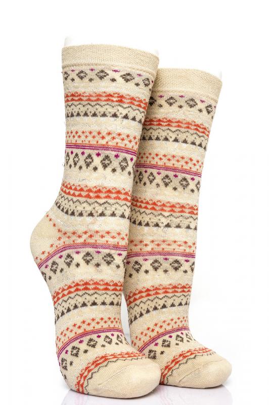 Pamela Boxed, 12 Piece, Small Rug Pattern Female Socks