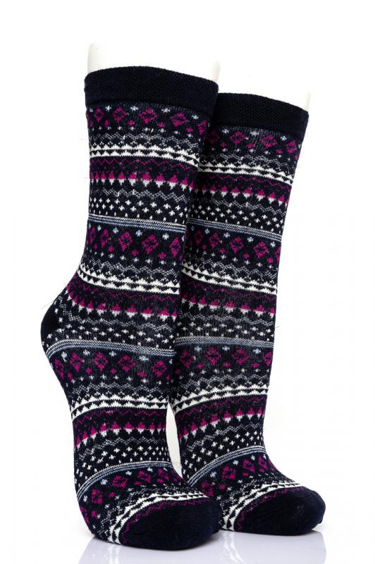 Pamela Boxed, 12 Piece, Small Rug Pattern Female Socks