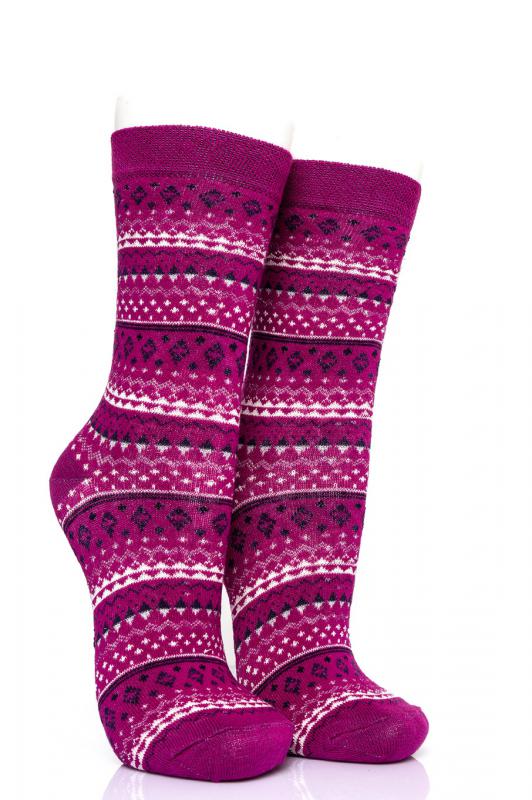 Pamela Boxed, 12 Piece, Small Rug Pattern Female Socks