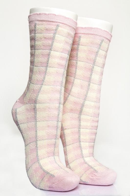 Pamela Boxed, 12 Pieces,3 Packs, Plaid-Tinselly  Female Socks