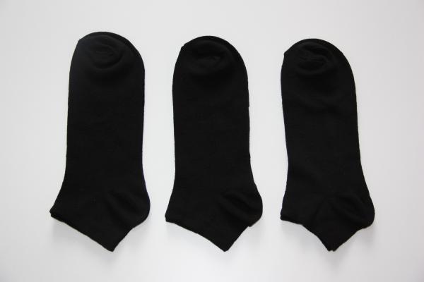 Plain Black Booties Socks