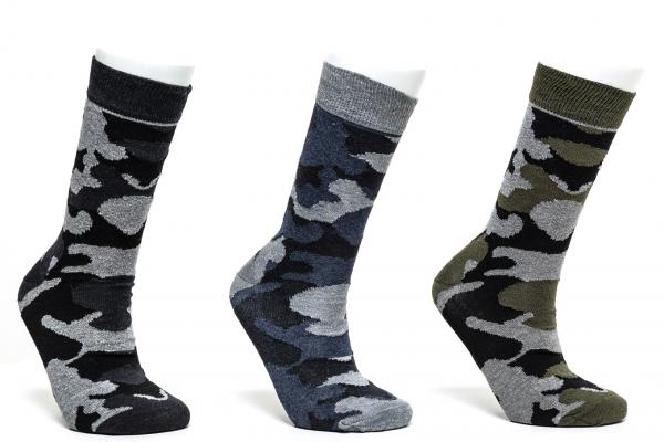 Camouflage Pattern 3 Packs Mens Socks