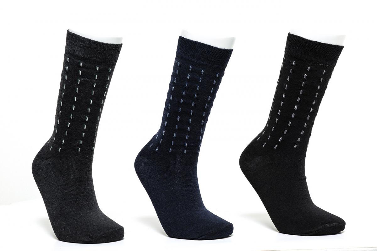 Short Line Letter 3 Packs Mens Socks