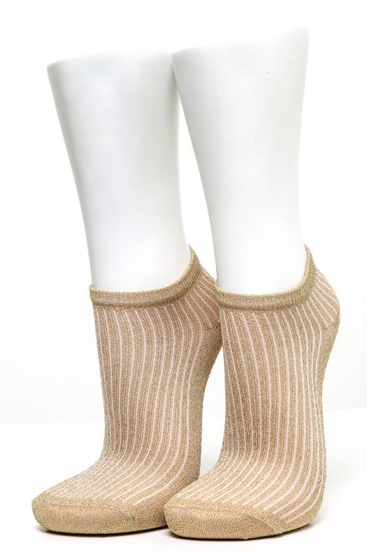 Pamela Kutulu, 12 Adet, Derbili-Simli Kadın Patik Çorap