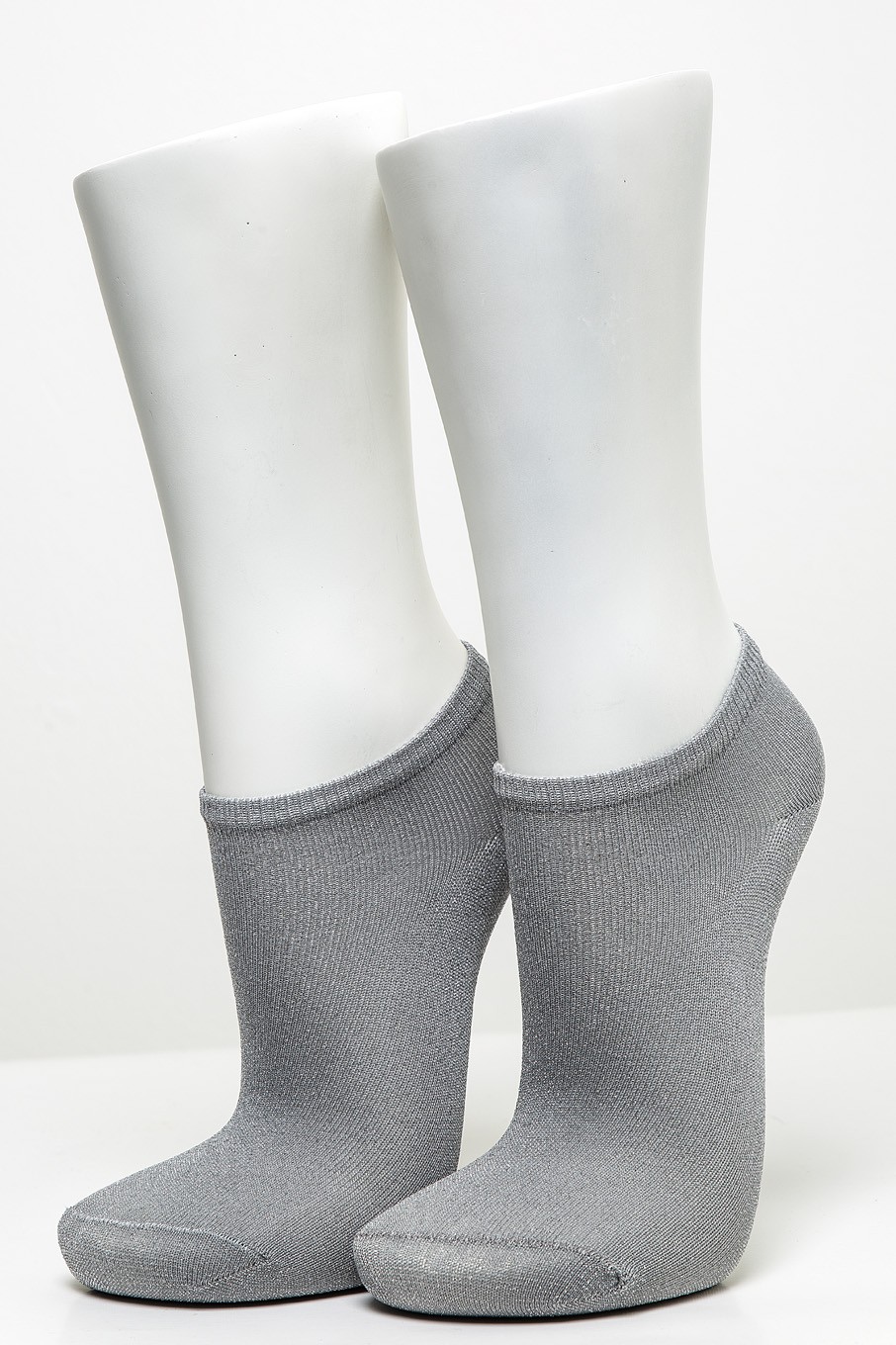 4’lü Kadın Simli Asortili Patik Çorabı