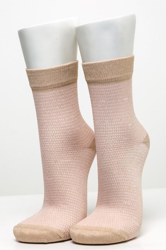 Pamela Boxed, 12 Pieces, Tinselly-Fishnet Stocking Quarter Female Socks