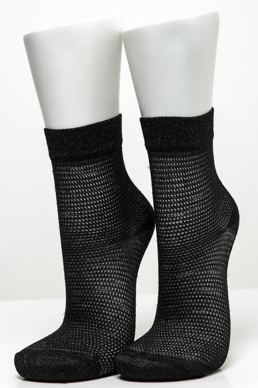 Pamela Boxed, 12 Pieces, Tinselly-Fishnet Stocking Quarter Female Socks