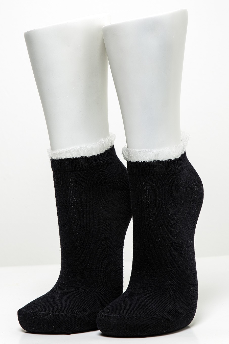 4’lü Kadın Tüllü Asortili Patik Çorabı